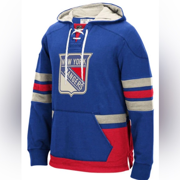 CCM Other - New York Rangers Hockey Style Front Pocket Pullover Hoodie CCM NHL Mens Size L